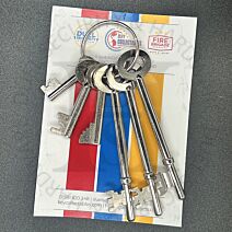 Fire Brigade Products SET6 Genuine Set of 6 Fire Brigade Keys - Comprises one of each FBWK-FB11K-FB14K-FB1K-FB2K-FB4K Pack of 1